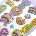 Japan Tamagotchi Puffy Glitter Charm Sticker - Oyajicchi - 2