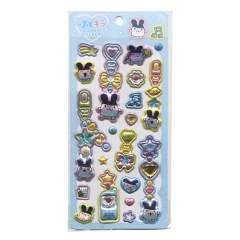 Japan Tamagotchi Puffy Glitter Charm Sticker - Mimitchi