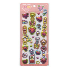 Japan Tamagotchi Puffy Glitter Charm Sticker - Furawatchi