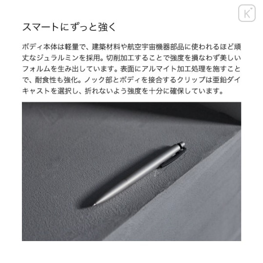Japan Tombow Zoom C1 Mechanical Pencil - 0.5mm Sand Silver - 3