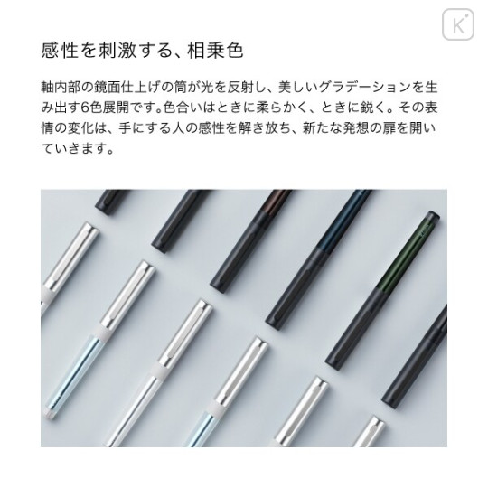 Japan Tombow Zoom L1 Gel Pen - 0.5mm Smoke Green : Black Ink - 4
