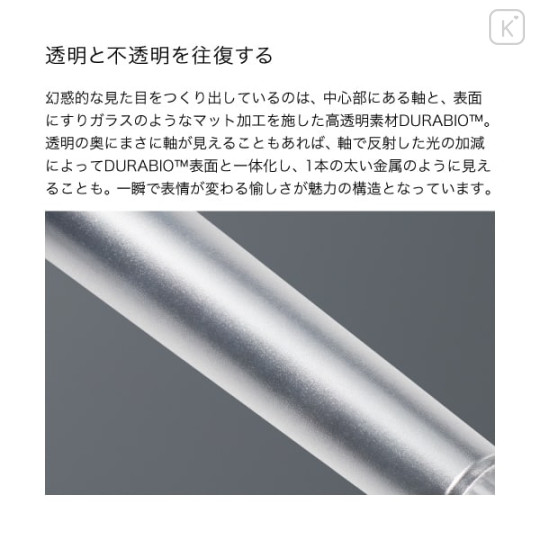 Japan Tombow Zoom L1 Gel Pen - 0.5mm Frost Blue : Blue Black Ink - 2