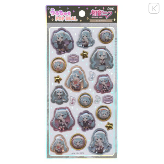 Japan Hatsune Miku Uruchuru Pop Seal - Bon Voyage - 1