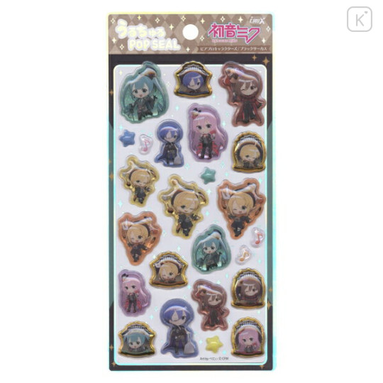 Japan Hatsune Miku Uruchuru Pop Seal - Black Circus - 1