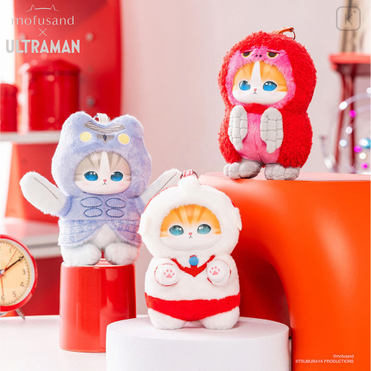 Japan Mofusand Kiramekko Mascot Keychain Box Set - Fluffy Ultraman - 2