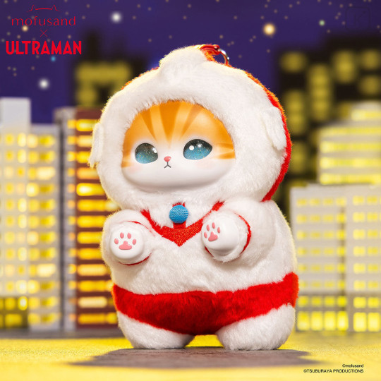 Japan Mofusand Kiramekko Mascot Keychain Box Set - Fluffy Ultraman - 4