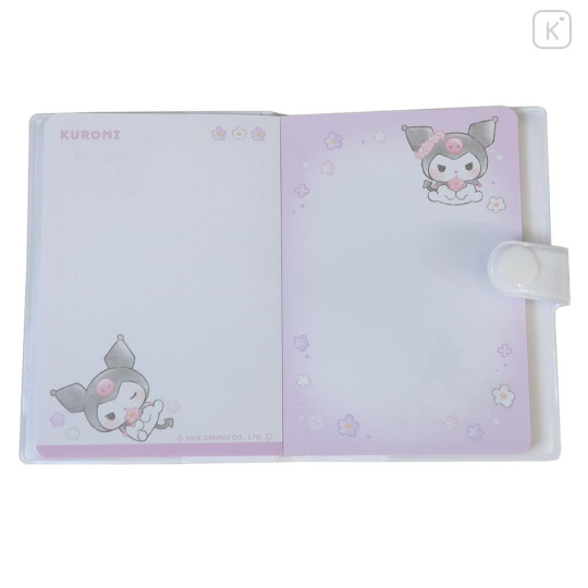 Japan Sanrio Mini Notebook Memo Pad - Kuromi : Relax Forever Purple - 3