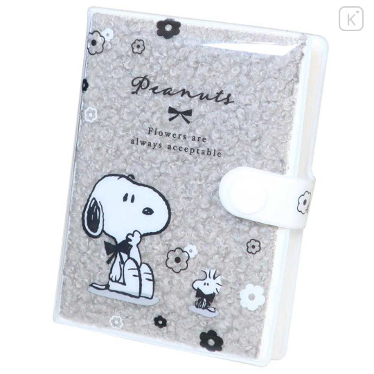 Japan Peanuts Mini Notebook Memo Pad - Snoopy & Woodstock : Relax Forever Grey - 1