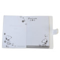 Japan Peanuts Mini Notebook Memo Pad - Snoopy & Woodstock : Relax Forever Grey - 3