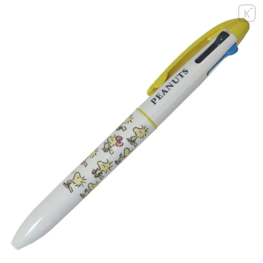 Japan Peanuts 3 Color Multi Ballpoint Pen - Woodstock : Friends - 1