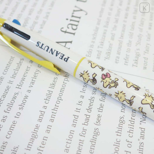 Japan Peanuts 3 Color Multi Ballpoint Pen - Woodstock : Friends - 2