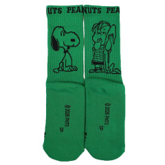 Japan Peanuts Ankle High Socks - Snoopy : Retro Deep Green