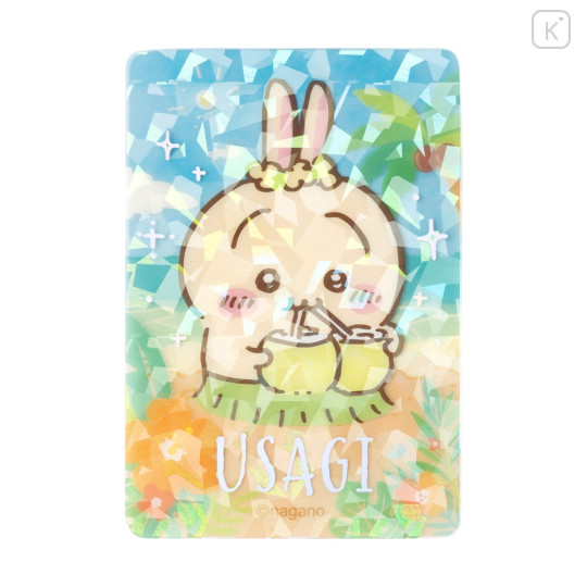Japan Chiikawa Trading Glitter Card Blind Box - Chiikawa Movie The Secret of Mermaid Island Seaside - 6