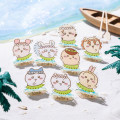 Japan Chiikawa Secret Acrylic Stand - Chiikawa Movie The Secret of Mermaid Island Dancing on the Beach Blind Box - 2