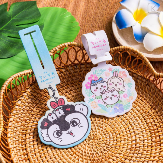 Japan Chiikawa Luggage Tag - Chiikawa & Hachiware & Usagi : Chiikawa Movie The Secret of Mermaid Island Tropical - 3