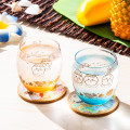 Japan Chiikawa Swinging Glass Tumbler - Chiikawa & Hachiware & Usagi : Chiikawa Movie The Secret of Mermaid Island Cocoon Blue - 3