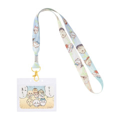 Japan Chiikawa Pass Case Card Holder with Neck Strap - Chiikawa : Chiikawa Movie The Secret of Mermaid Island Everyone