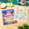 Japan Chiikawa A4 Hologram Clear File - Chiikawa & Hachiware : Chiikawa Movie The Secret of Mermaid Island Sunset - 2
