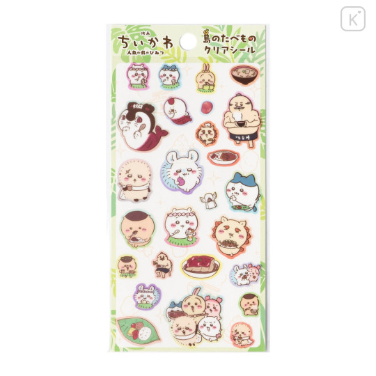 Japan Chiikawa Clear Sticker - Chiikawa Movie The Secret of Mermaid Island Food - 4