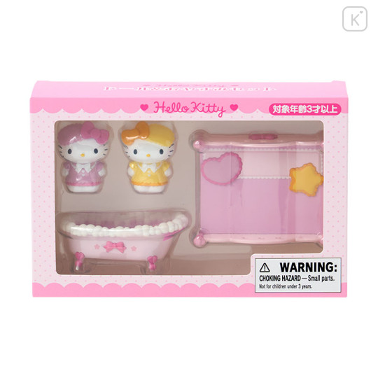 Japan Sanrio Original Doll & Bedtime Set - Hello Kitty & Mimmy - 1