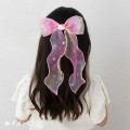 Japan Sanrio Original Kids Ribbon Hair Tie - Kuromi - 4