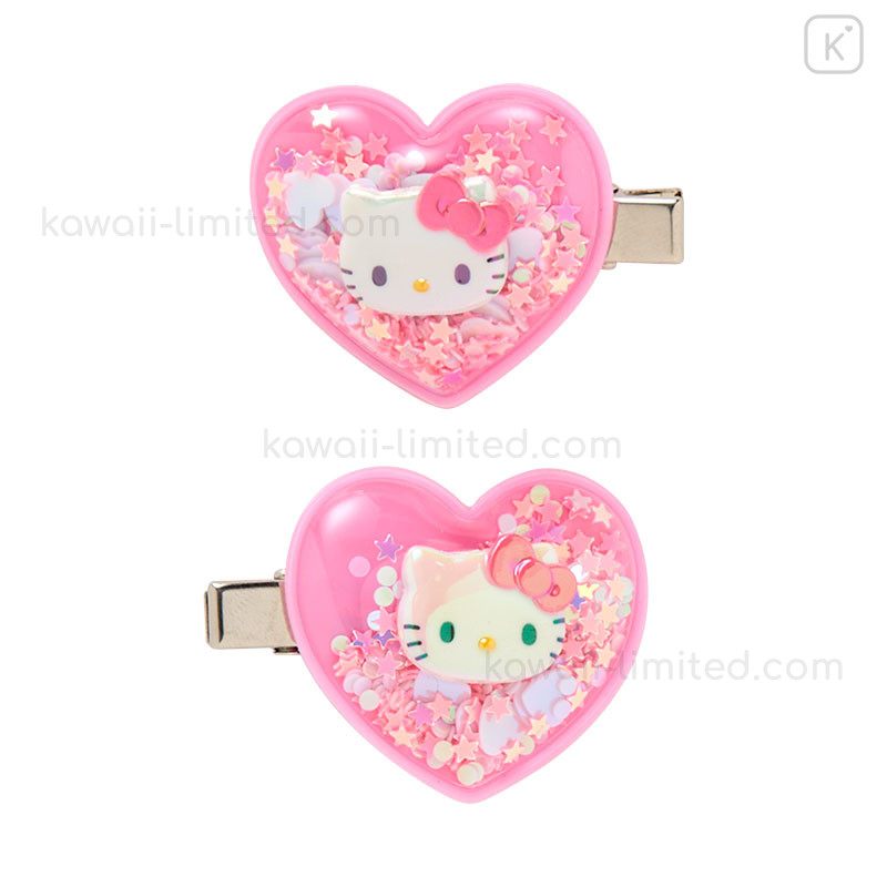 Japan Sanrio Original Kids Shaking Hair Clip Set - Hello Kitty