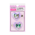 Japan Sanrio Original Kids Shaking Hair Clip Set - Kuromi - 1