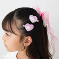 Japan Sanrio Original Kids Shaking Hair Clip Set - Kuromi - 5