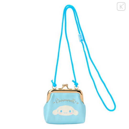 Japan Sanrio Original Kids Coin Purse with Rope - Cinnamoroll - 1