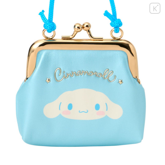 Japan Sanrio Original Kids Coin Purse with Rope - Cinnamoroll - 2