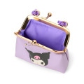 Japan Sanrio Original Kids Coin Purse with Rope - Kuromi - 4