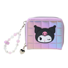 Japan Sanrio Original Kids Charm Wallet - Kuromi