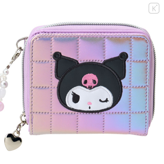 Japan Sanrio Original Kids Charm Wallet - Kuromi - 2