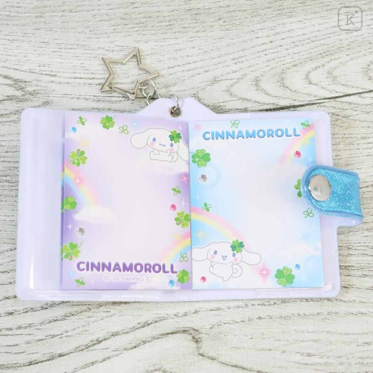 Japan Sanrio Mini Sticker Book Keychain - Cinnamoroll : Clover - 3