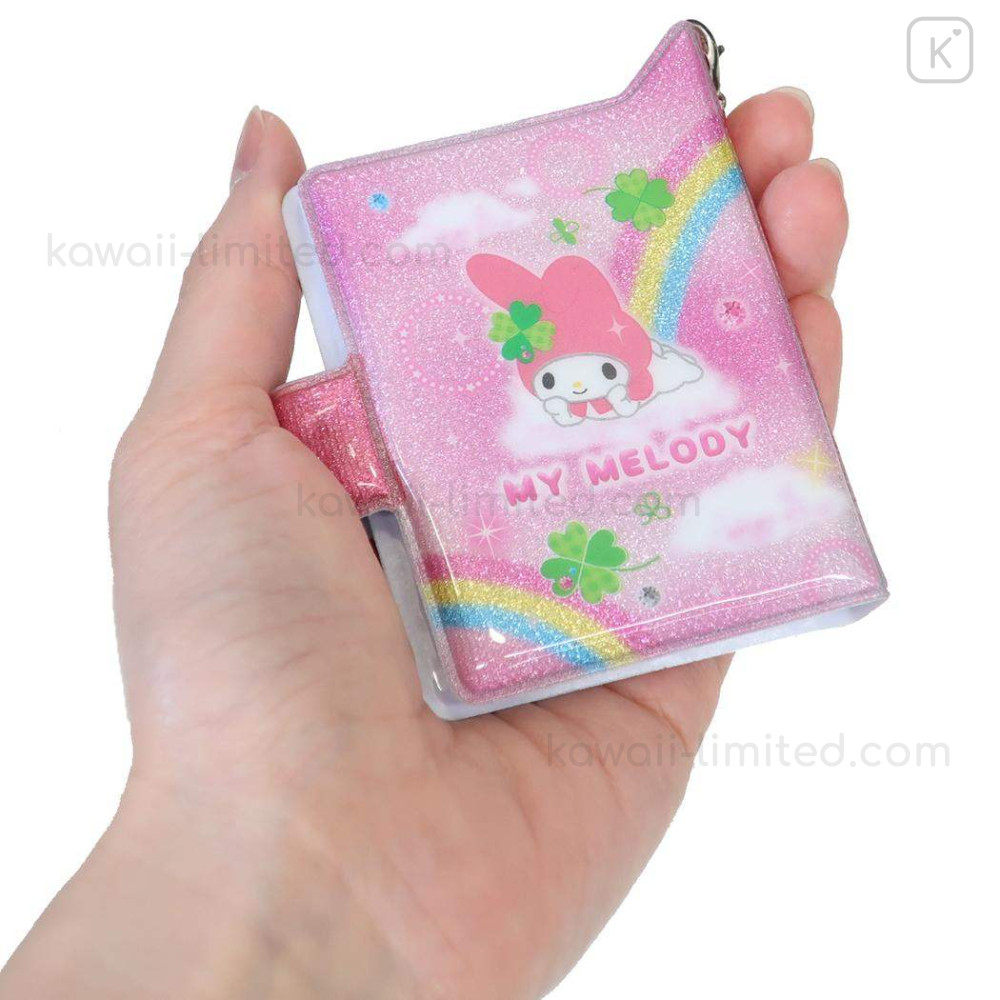 Japan Sanrio Mini Sticker Book Keychain - My Melody : Clover