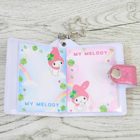 Japan Sanrio Mini Sticker Book Keychain - My Melody : Clover - 3