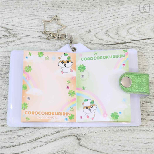 Japan Sanrio Mini Sticker Book Keychain - Corocorokuririn : Clover - 3