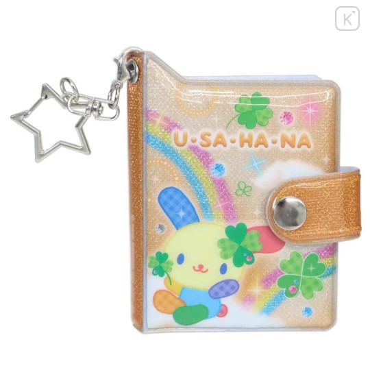 Japan Sanrio Mini Sticker Book Keychain - Usahana : Clover - 1