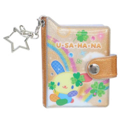 Japan Sanrio Mini Sticker Book Keychain - Usahana : Clover