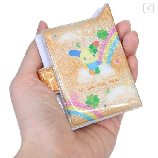 Japan Sanrio Mini Sticker Book Keychain - Usahana : Clover - 2