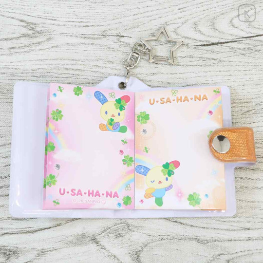 Japan Sanrio Mini Sticker Book Keychain - Usahana : Clover - 3