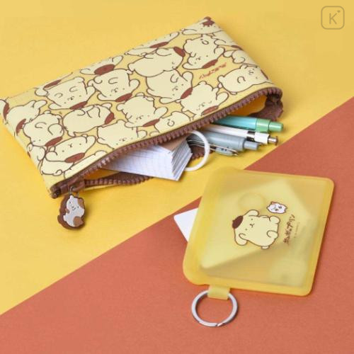 Japan Sanrio Flappo Pouch - Pompompurin & Muffin - 4