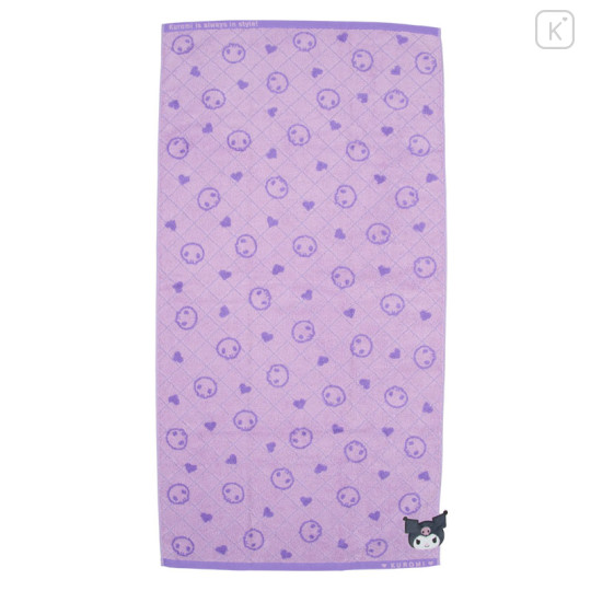Japan Sanrio Original Bath Towel - Kuromi - 1