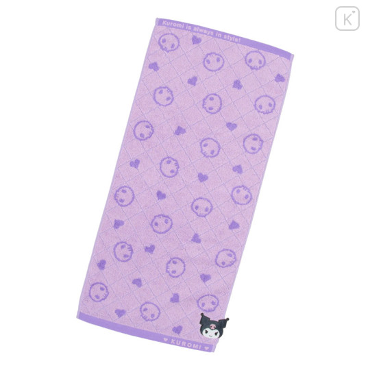 Japan Sanrio Original Face Towel - Kuromi - 1