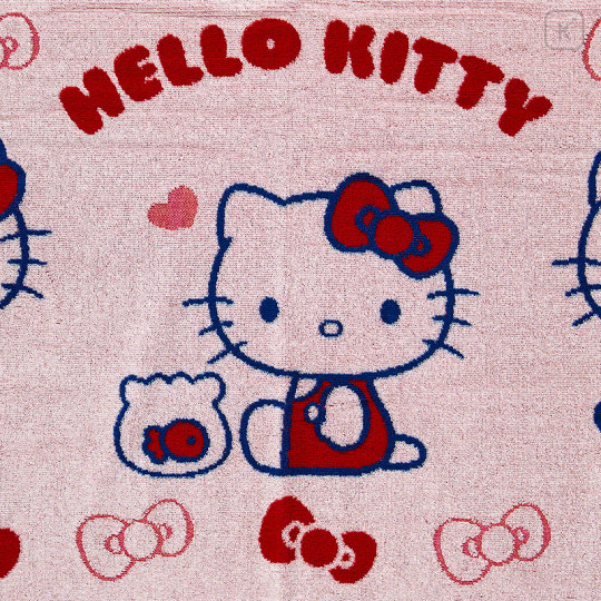Japan Sanrio Original Snap-on Bath Towel - Hello Kitty - 2