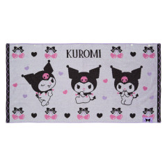 Japan Sanrio Original Snap-on Bath Towel - Kuromi