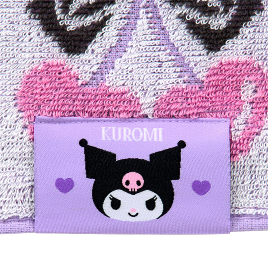 Japan Sanrio Original Snap-on Bath Towel - Kuromi - 3
