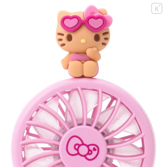 Japan Sanrio Original 2way Fan - Hello Kitty : Pink - 6