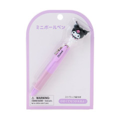 Japan Sanrio Original Mini Mascot Ballpoint Pen - Kuromi