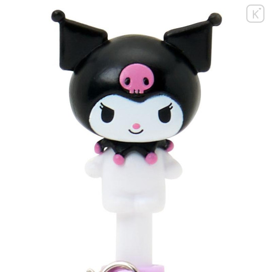 Japan Sanrio Original Mini Mascot Ballpoint Pen - Kuromi - 4